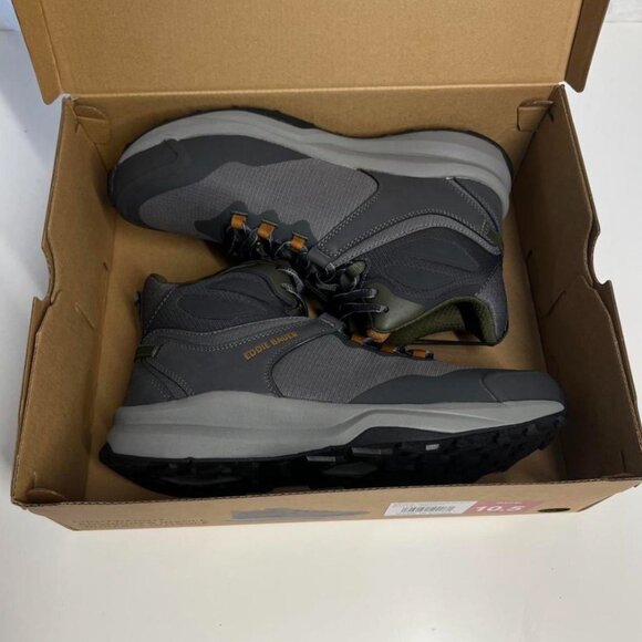 Eddie Bauer Men\'s Rapoza Mid Hiking Boots | Size 10.5 | Gray & Orange NIB main image 4